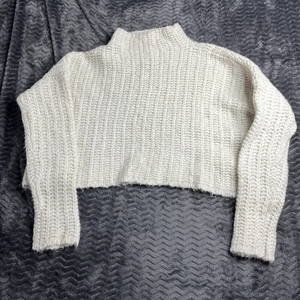 Aerie Chunky Cropped Sweater Women’s M Cozy Casual